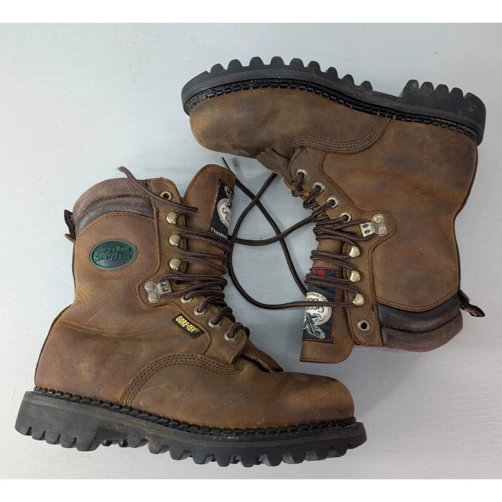 Georgia Sport & Trail Gore-Tex Boots Men Size US 8M Thinsulate Ultra 600 Leather - Picture 4 of 14